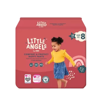 Little Angels körben gumis bugyipelenka XXXL 8 (18kg+)(28db)