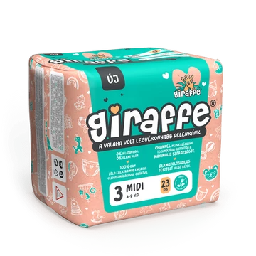 GIRAFFE nadrágpelenka 3-as midi (4-9kg) 23db