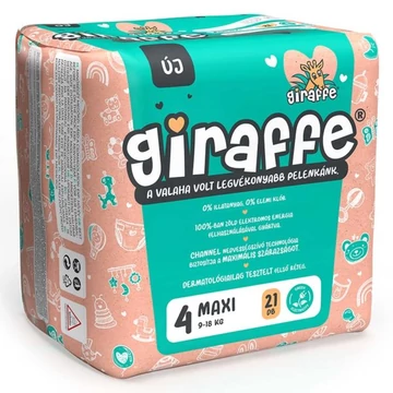 GIRAFFE nadrágpelenka 4-es maxi(9-18kg) 21db