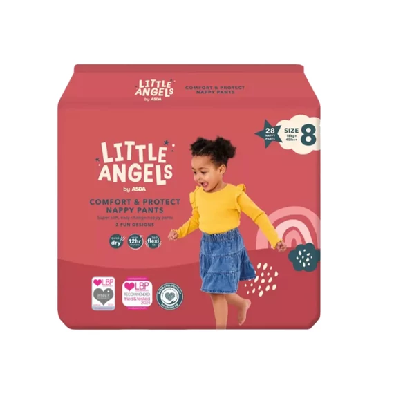 Little Angels körben gumis bugyipelenka XXXL 8 (18kg+)(28db)